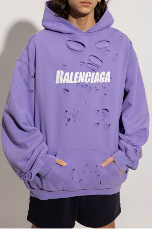 Balenciaga sweatshirt womens fashion purple